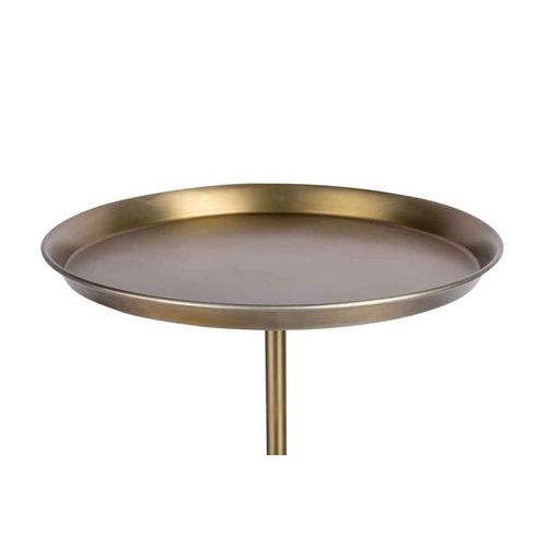 Table D'appoint Design "grant" 51cm Noir et Or