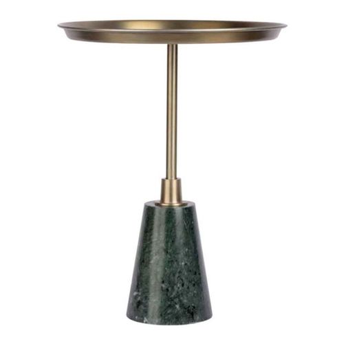 Table D'appoint Design "grant" 51cm Noir et Or