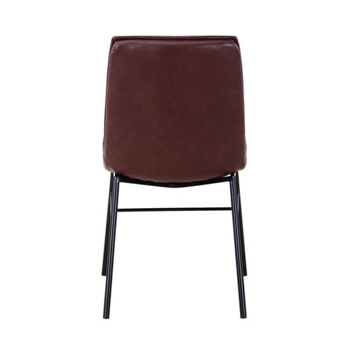 Lot De 2 Chaises Design "brady" 84cm Marron Clair et Foncé