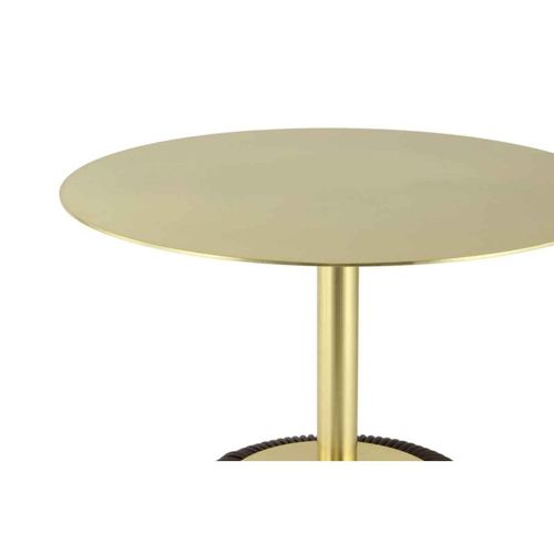 Table D'appoint Design "jokai" 60cm Marron et Or