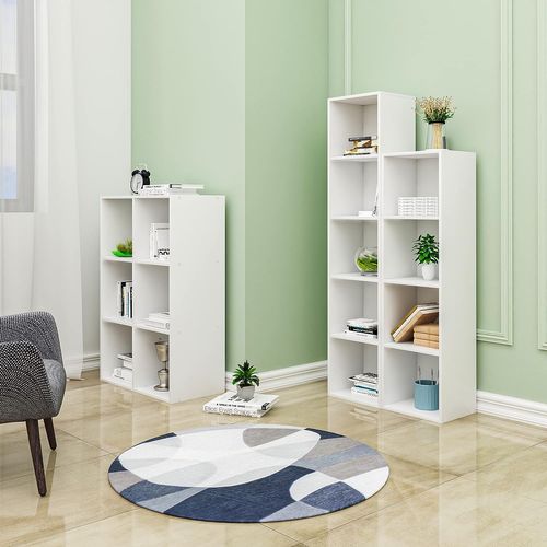 Bibliothèque Armoire. Etagère De Rangement En Mdf. Meuble De Rangement. 60x30x89 Cm. Blanc