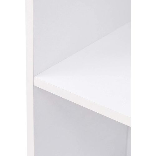 Meuble De Rangement. Bibliothèque Armoire. Etagère De Rangement. 30x24x106cm. Blanc