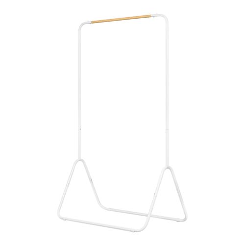 Portant à Vêtements En Fer. Porte-vêtements Portemanteau Environ 79x43x145cm. Blanc