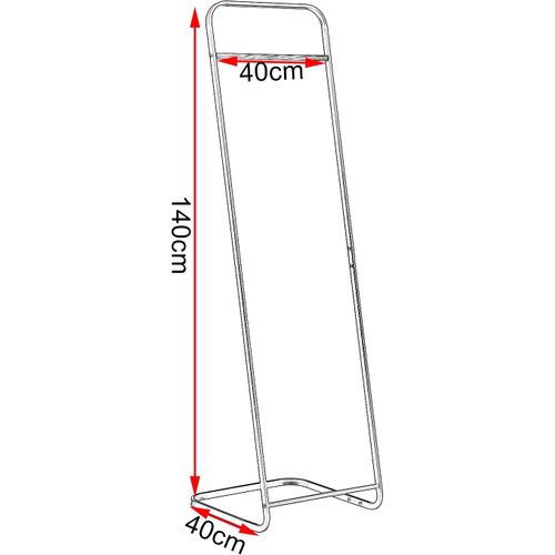 Porte-manteau En Métal. Portant à Vêtements. Porte- Vêtements.40x40x140 Cm. Noir