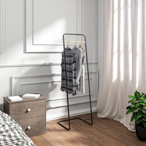 Porte-manteau En Métal. Portant à Vêtements. Porte- Vêtements.40x40x140 Cm. Noir