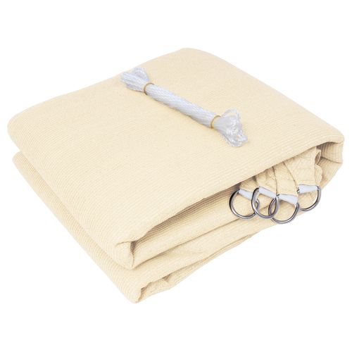 Voile D’ombrage 4x6m Rectangulaire En Hdpe.protection Contre Le Soleil.crème