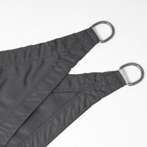 Voile D’ombrage Rectangulaire 4x6m.en Polyester. Protection Contre Le Soleil .gris