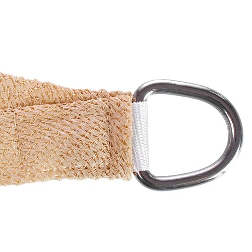 Voile D’ombrage 5x5x7 M Triangulaire En Hdpe.protection Contre Le Soleil. Sable