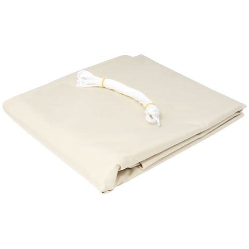 Voile D’ombrage 3x3x4.25 M Triangulaire En Polyester. Protection Contre Le Soleil. Crème