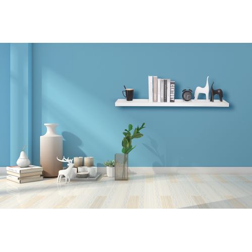 Étagère Murale Cube En Bois Mdf. Étagère Pour Livres/cd/dvd.120x22.9x3.8cm.blanc