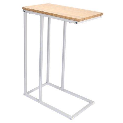 Table Basse En Métal+bois.table Basse De Salon.table à Thé.table à Café.45x25x63.5 Cm.chêne Clair