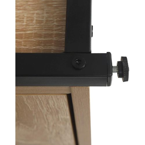 Étagère De Rangement Avec Tiroirs. Bibliothèque En Métal+ Mdf. 58x24x120 Cm. Chêne Clair