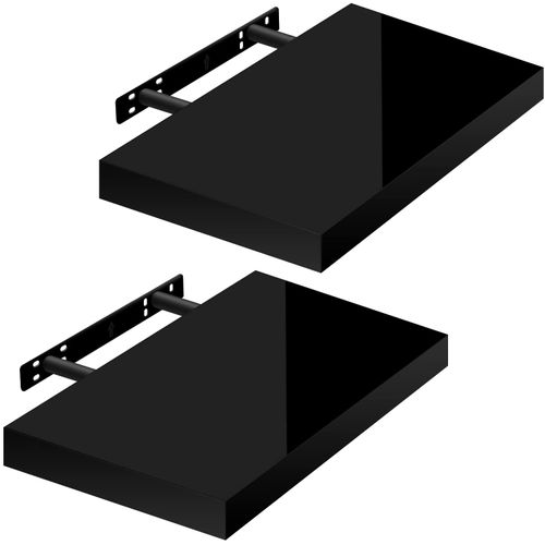 Lot De 2 Étagère Murale.tablette Murale.étagère à Livres.panneau De Bois.25x22.9x3.8cm.blanc.