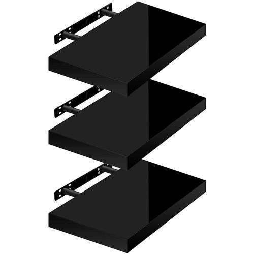 Lot De 3 Étagère Murale.tablette Murale.étagère à Livres.panneau De Bois.25x22.9x3.8cm.blanc.