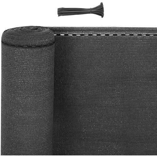 Brise-vue D’intimité.contre Le Vent. Anthracite.2x15m.180 G/m²