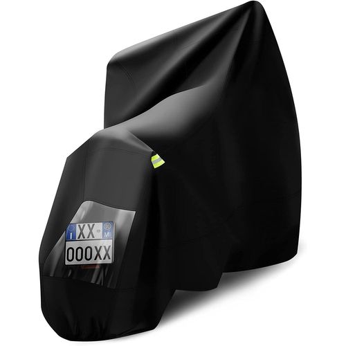 Bâche Et Housse Moto Extérieure En Oxford 210d Résistante à Pluie/vent/neige/uv.245x105x125cm