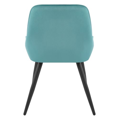 2x Chaises De Salle à Manger-Chaises Relaxantes En Velours-Ergonomiques Avec Dossier-Vert Turc