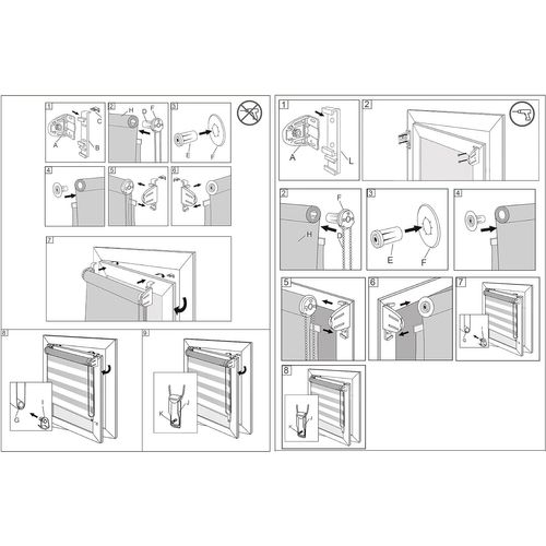 1 Pièce Store Enrouleur Double,fixation Rapide Sans Perçage,isolant Thermique,95x120cm,gris Foncé