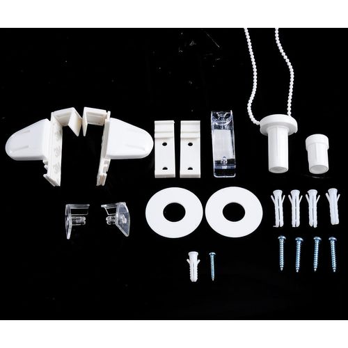 1 Pièce Store Enrouleur Double,fixation Rapide Sans Perçage,isolant Thermique,120x120cm,blanc