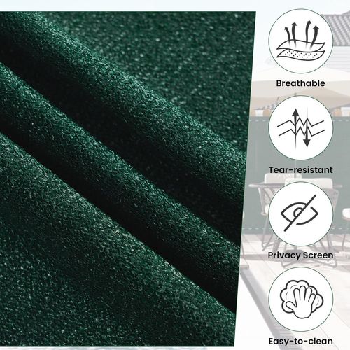 Brise Vue Jardin,clôture Brise Vue,en Pehd 180g/m²,filet Occultant,avec Attaches Câbles,2x15m,vert