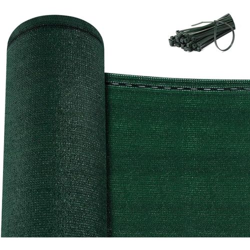 Brise Vue Jardin,clôture Brise Vue,en Pehd 180g/m²,filet Occultant,avec Attaches Câbles,2x15m,vert