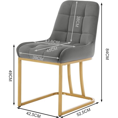 Lot De 6 Chaise Salle à Manger,chaise Cuisine Rembourrée,avec Dossier,en Forme D'arc,gris Foncé