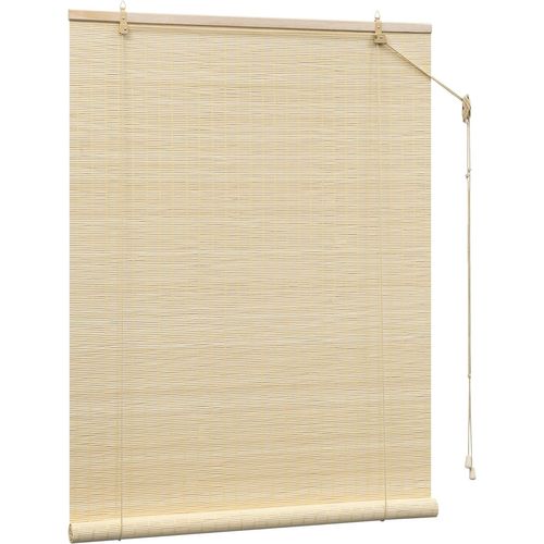 Store Enrouleur Bambou,store Occultant En Bambou,protection Solaire,tirage Latéral,nature,80x160cm