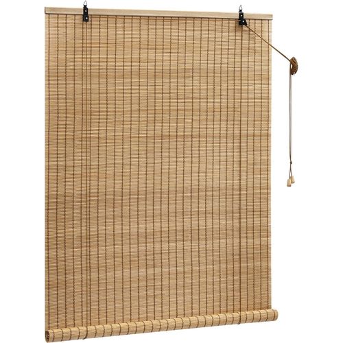Store Enrouleur Bambou,store Occultant En Bambou,protection Solaire,tirage Latéral,marron,70x160cm