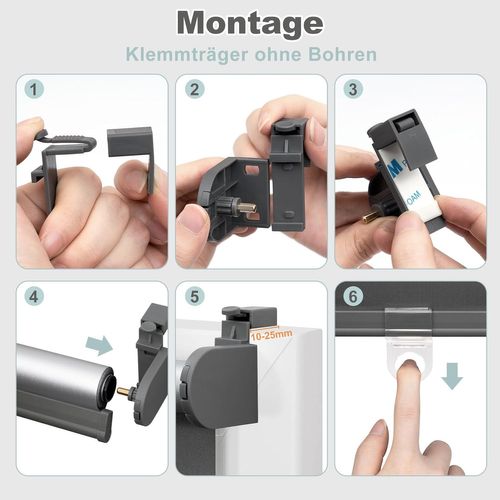 Store Enrouleur Occultant Sans Perçage,rideau Thermique à Enrouler,sans Fil,85x150cm,anthracite