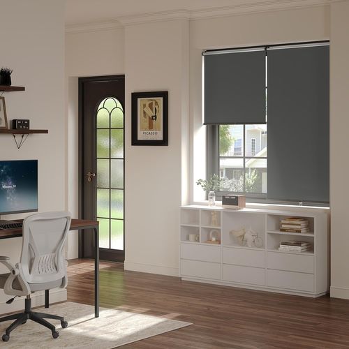 Store Enrouleur Occultant Sans Perçage,rideau Thermique à Enrouler,sans Fil,95x150cm,anthracite