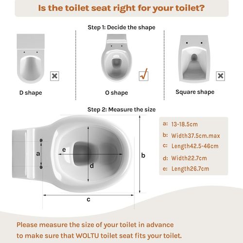Abattant Wc Avec Frein De Chute,en Forme O,en Mdf,dégagement Rapide,montage Par Le Haut,avec Motif