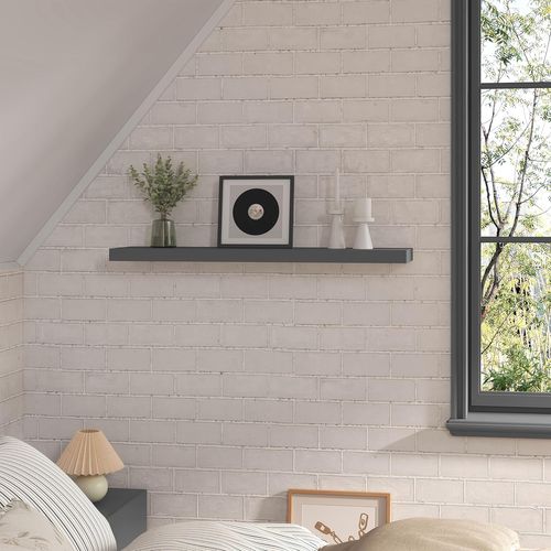 Étagère Murale, Étagère Flottante De Cd, 25x22.9x3.8cm, Gris Foncé