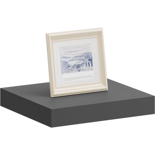 Étagère Murale, Étagère Flottante De Cd, 25x22.9x3.8cm, Gris Foncé