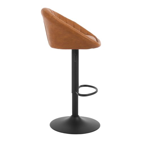 4 X Tabouret Bar, Chaise De Bar, Pivotante, Hauteur Réglable,Rembourré En Similicuir Vintage,Marron