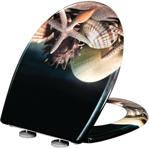 Abattant Wc Avec Frein De Chute, Dégagement Rapide, Charnières Réglables, En Plastique Duroplast