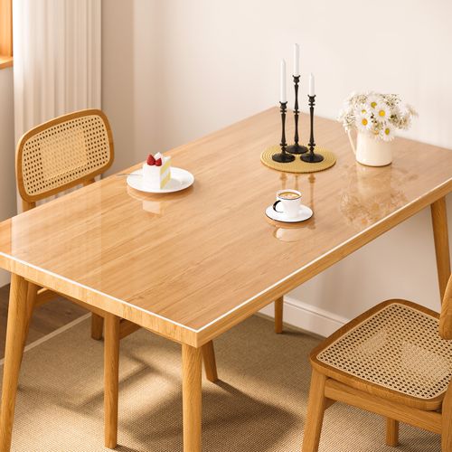 Nappe Transparente, 90x160 Cm, Nappe De Table En Pvc, Imperméable, Antitache, Épaisseur De 2mm