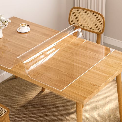 Nappe Transparente, 70x120 Cm, Nappe De Table En Pvc, Imperméable, Antitache, Épaisseur De 2mm