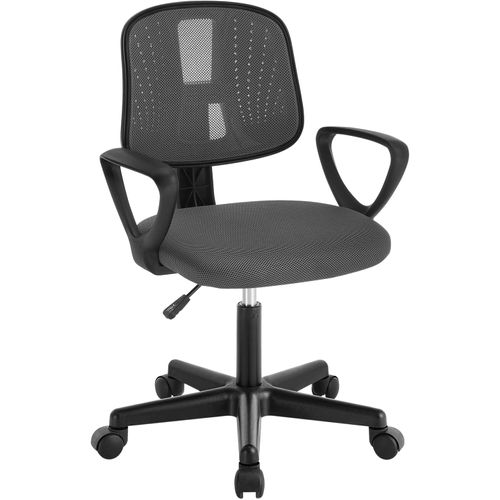 Chaise Bureau Enfant, Fauteuil Bureau Enfant, En Maille Respirante, Dossier Réglable, Gris