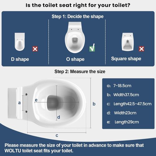 Abattant Wc Avec Frein De Chute, Dégagement Rapide, Charnières Réglables, En Plastique Duroplast