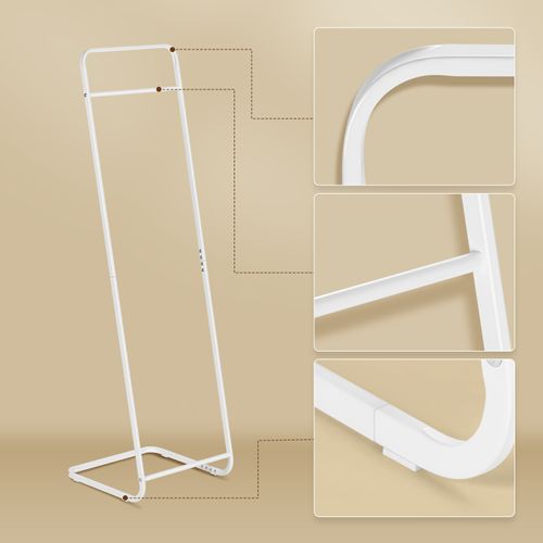 Porte Manteau, Portant à Vêtement, En Métal, Tringle Vêtement,penderie Métallique,blanc,40x40x140cm