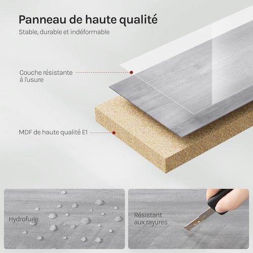 Étagère Murale, Étagère Flottante De CD, Pour Cuisine, Salle De Bain 30x22.9x3.8cm, Gris Chêne