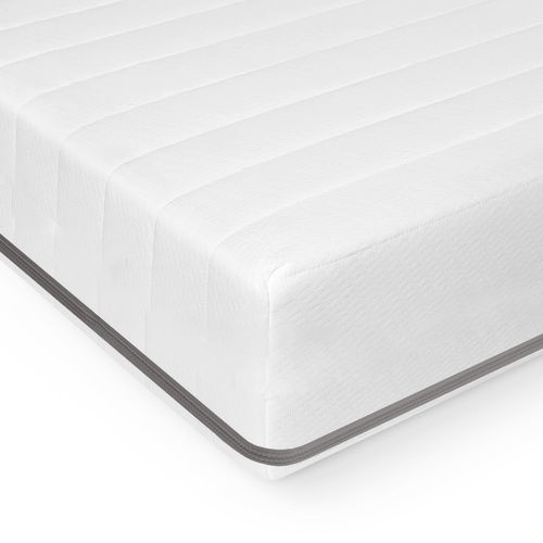 Matelas 120x200 Cm Double Face H3/H4 - Mousse HR 7 Zones, Housse Jersey Lavable Oeko-Tex, Livré Roulé