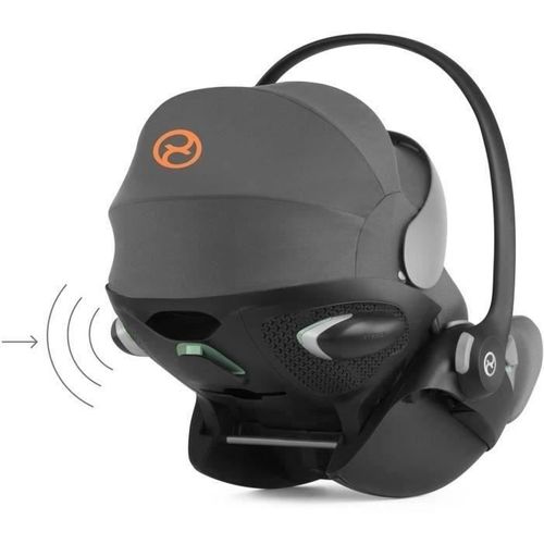 Coque Auto Bébé Cloud G Cybex I-size - Inclinable - Tissu Respirant - Homologation Avion - Lava Grey