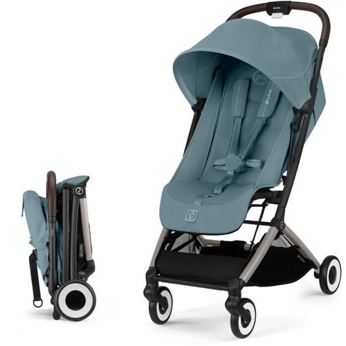 Poussette Ultra Compacte Et Confortable - Orfeo - 4 Roues - Stormy Blue