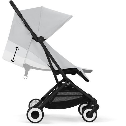 Poussette Ultra Compacte Et Confortable - Orfeo - 4 Roues - Fog Grey