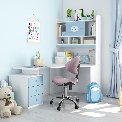 Chaise Pivotante Pour Des Enfants Kiddy Gti-3 Tissu Rose