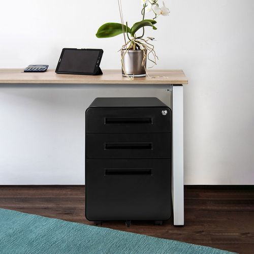 Caisson Sur Roulettes Color Plus I Acier Noir