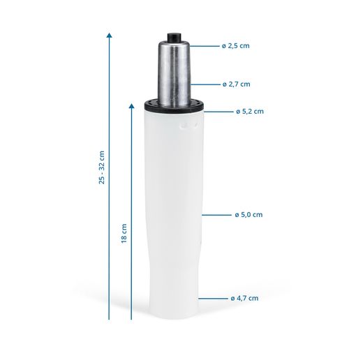Vérin à Gas Gf-s Métal Blanc
