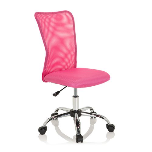 Chaise Pivotante Pour Des Enfants Kiddy Net I Tissu Maille Rose Sans Accoudoirs