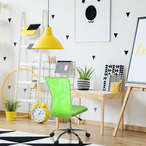 Chaise Pivotante Pour Des Enfants Kiddy Net I Tissu Maille Vert Sans Accoudoirs